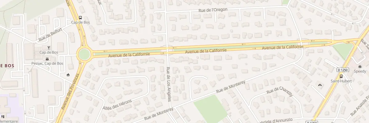Plan du 23 Av de la Californie à Pessac