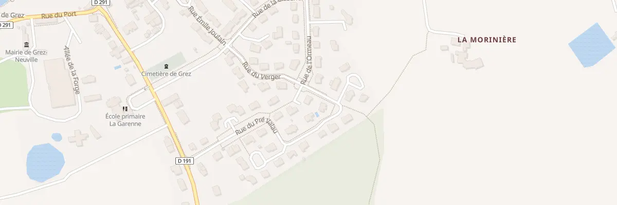 Plan du 1 All de l’Ormeau à Grez-Neuville