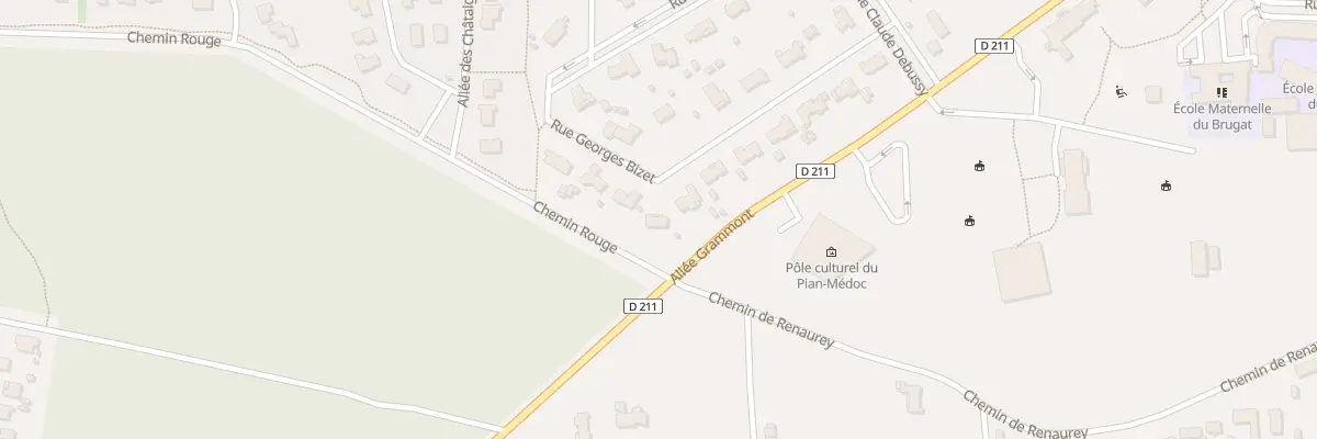 Plan du 23 Rue Georges Bizet au Pian-Médoc