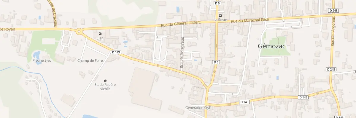 Plan du 4 Rue de Boisgiraud à Gémozac