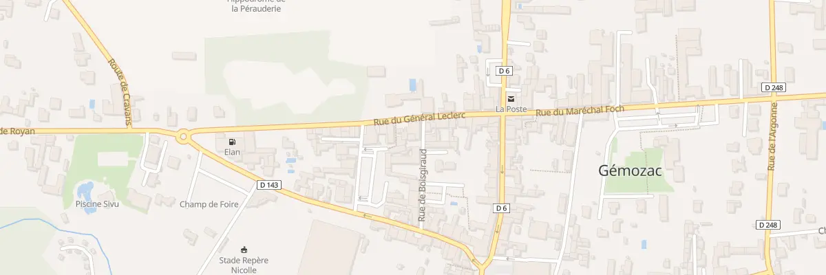 Plan du 16 Rue de Boisgiraud à Gémozac