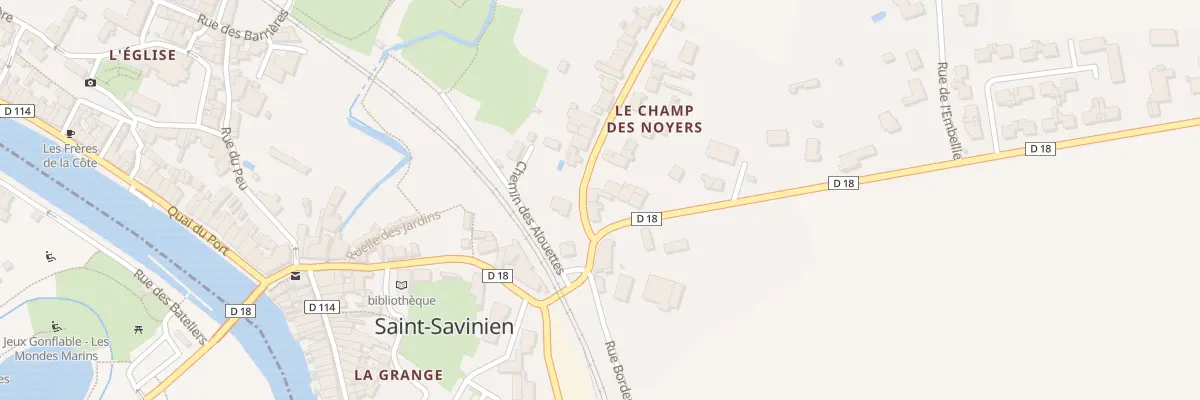 Plan du 4 Av de Verdun à Saint-Savinien