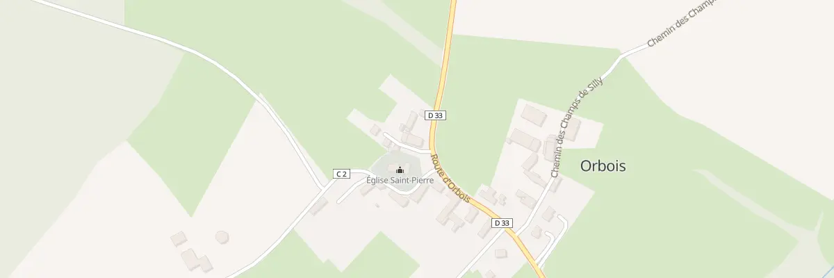Plan du 971 Rte d’Orbois - Orbois à Aurseulles