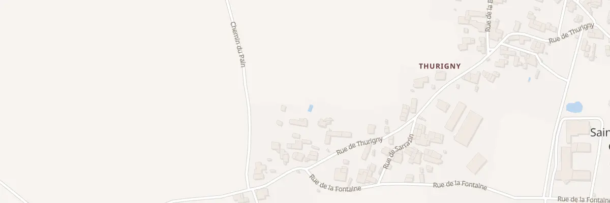Plan du 64 Rue de Thurigny à Saint-Saturnin-du-Bois