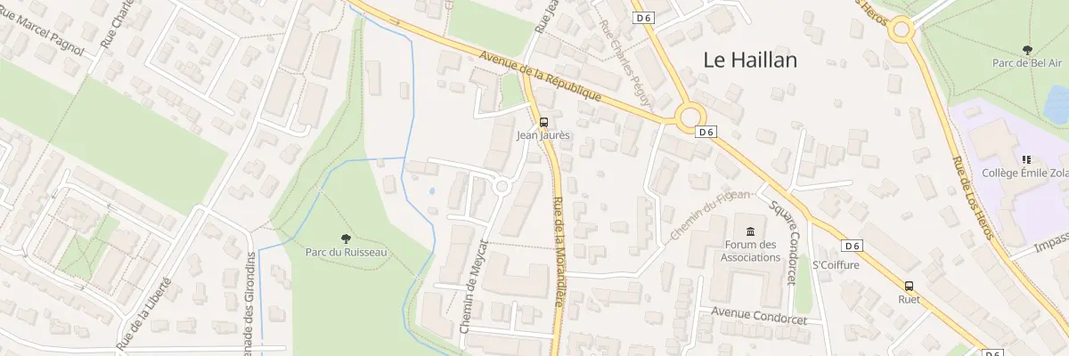 Plan du 9 Rue de la Morandière au Haillan