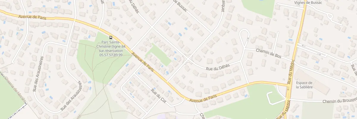 Plan du 8 Rue de Gasquet au Haillan