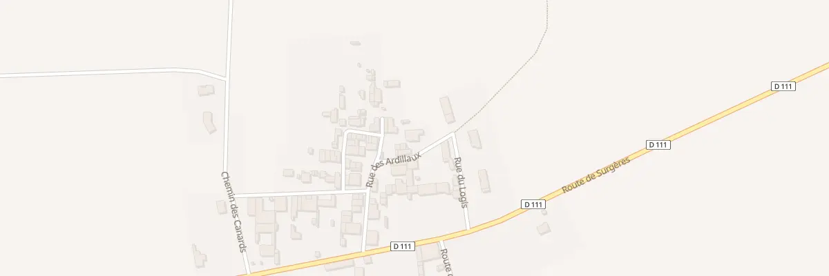 Plan du 3 Rue des Ardillaux à Saint-Saturnin-du-Bois