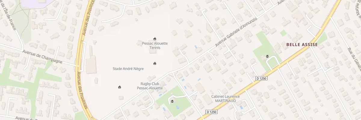 Plan du 46B Av Gabrièle d’Annunzio à Pessac
