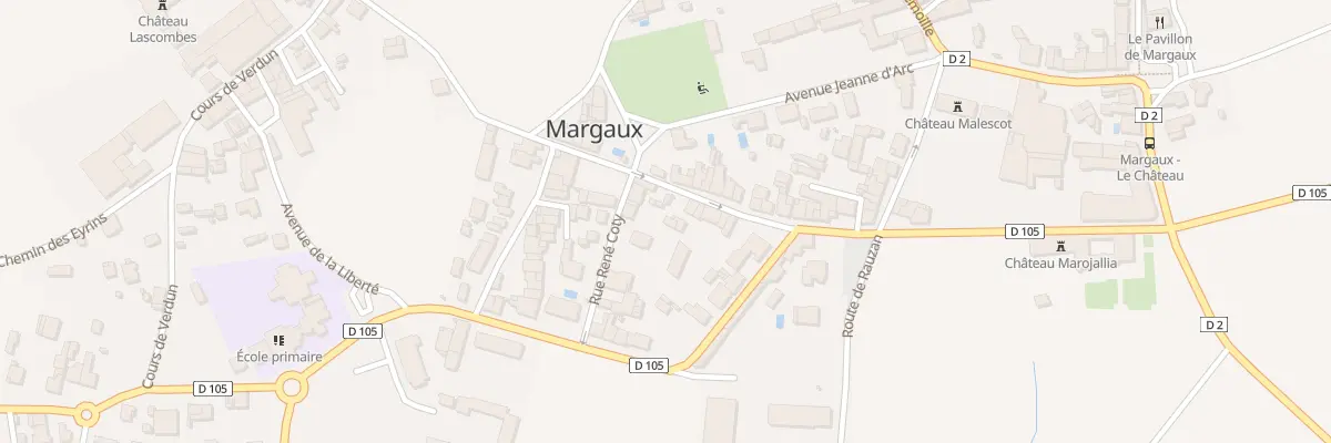 Plan du 16 Rue du Gal de Gaulle à Margaux-Cantenac