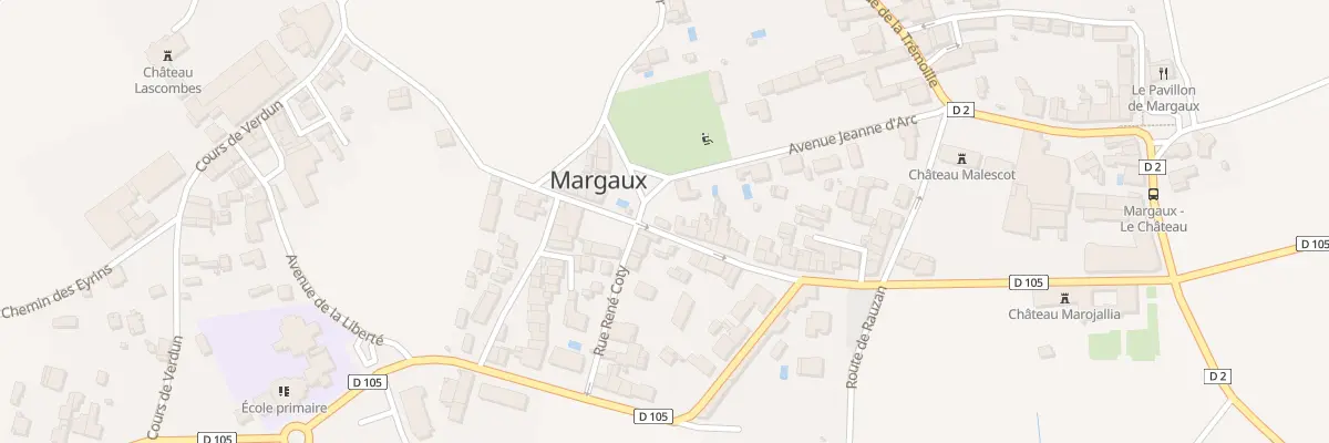 Plan du 33 Rue du Gal de Gaulle à Margaux-Cantenac