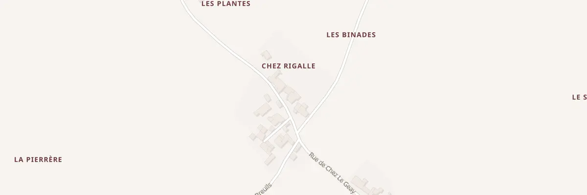 Plan du 19 Rue de Chez Rigalle à Lorignac
