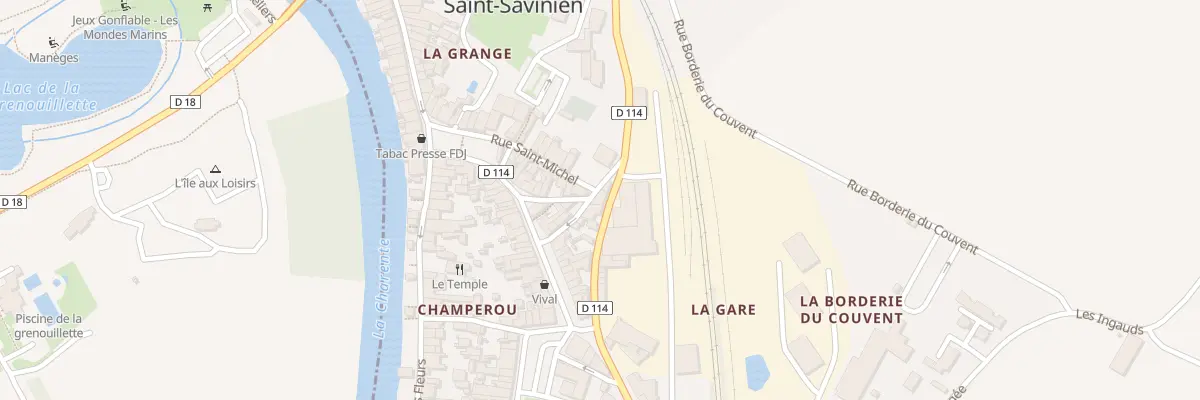 Plan du 14 Av de la Gare à Saint-Savinien