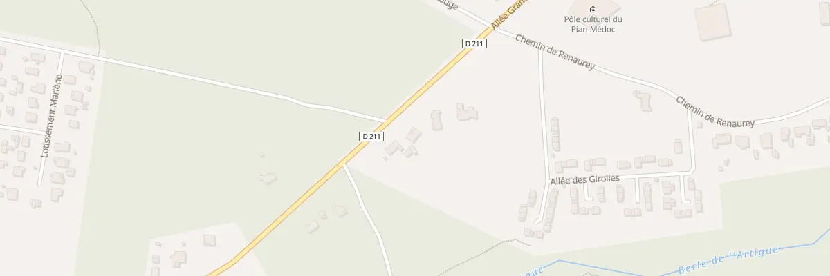Plan du 647 All Grammont au Pian-Médoc