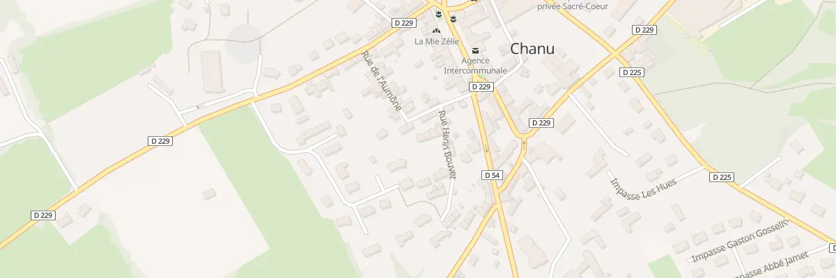 Plan du 10 Rue Henri Bouvet à Chanu