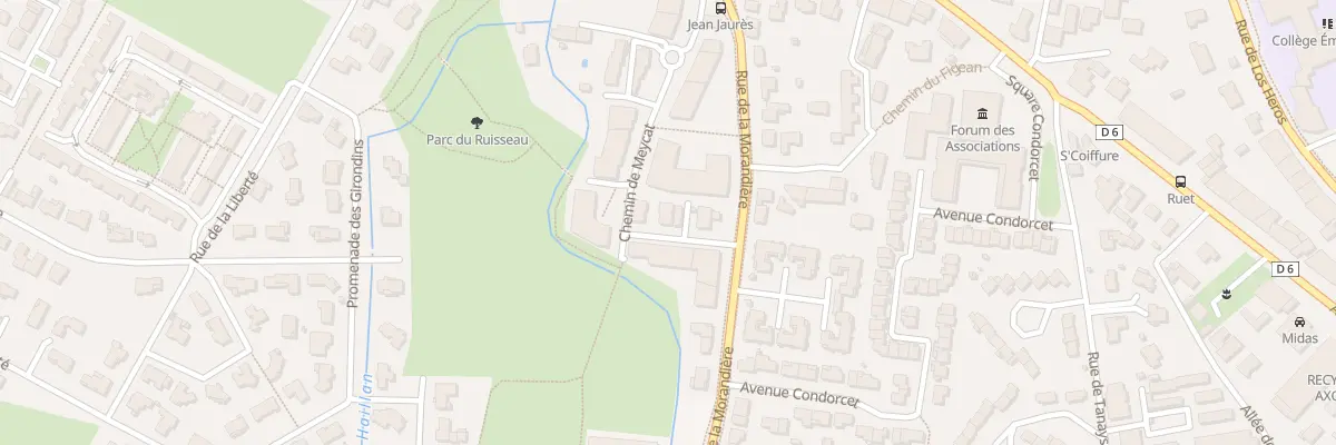 Plan du 6 Rue Muriers au Haillan