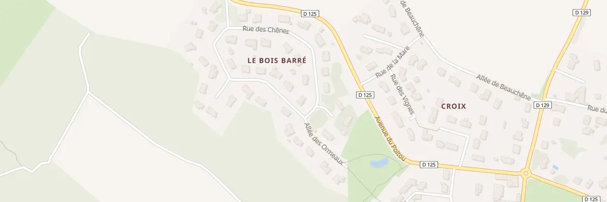 Plan du 13 Rue des Chenes à Chermignac