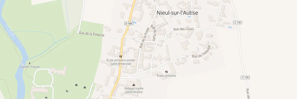 Plan du 14 Rue de la poste à Rives-d’Autise