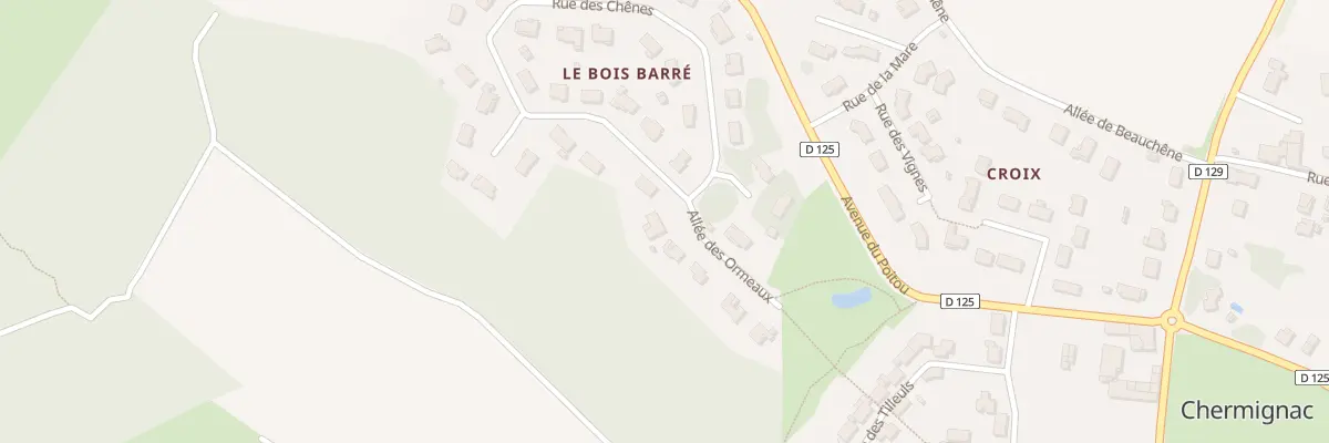 Plan du 20 Rue des Chenes à Chermignac