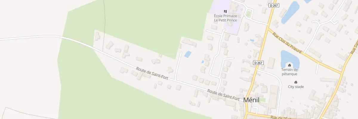Plan du 4 Rte de St Fort à Ménil