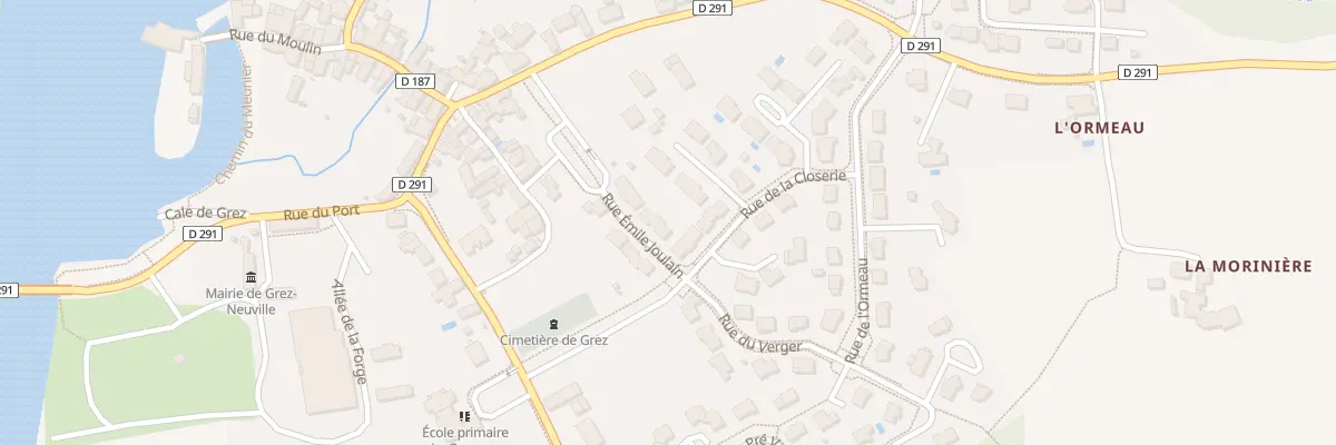 Plan du 8 Rue Emile Joulain à Grez-Neuville