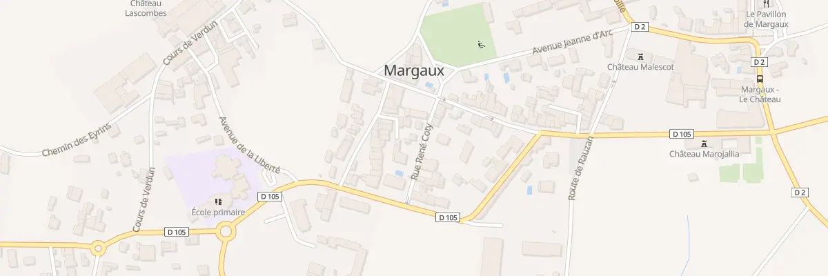 Plan du 7 Rue René Coty à Margaux-Cantenac