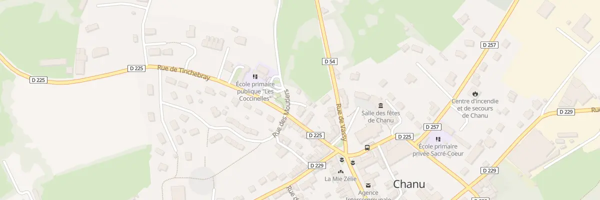 Plan du 8 Rue de Tinchebray à Chanu