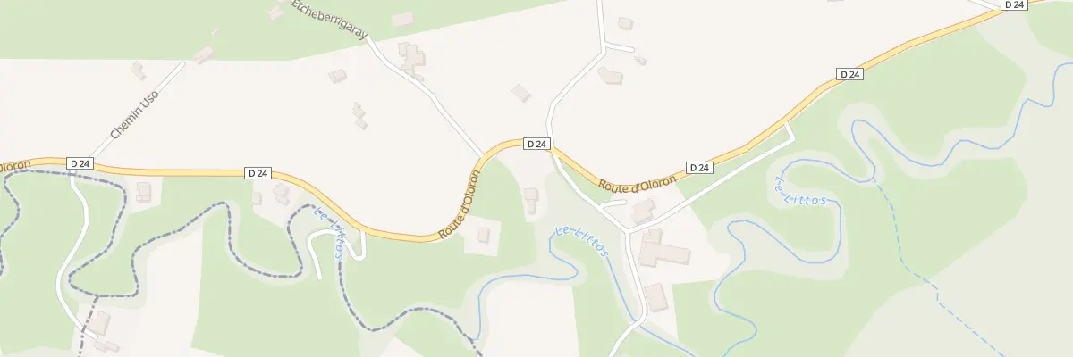 Plan du 295 Rte d’Oloron à Esquiule
