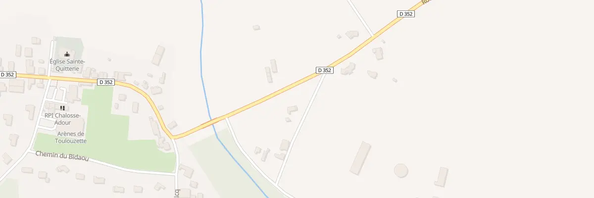 Plan du 108 Rte de Saint-Sever à Toulouzette