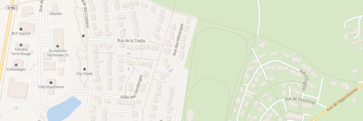 Plan du 28 Rue des Mesanges Aze à Château-Gontier-sur-Mayenne