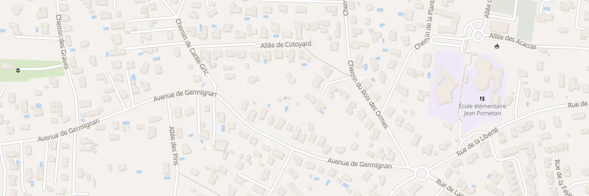 Plan du 28 Av de Germignan au Taillan-Médoc