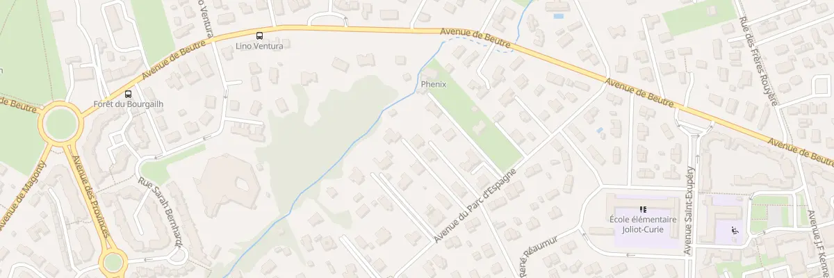 Plan du 24 Av du Parc d’Espagne à Pessac