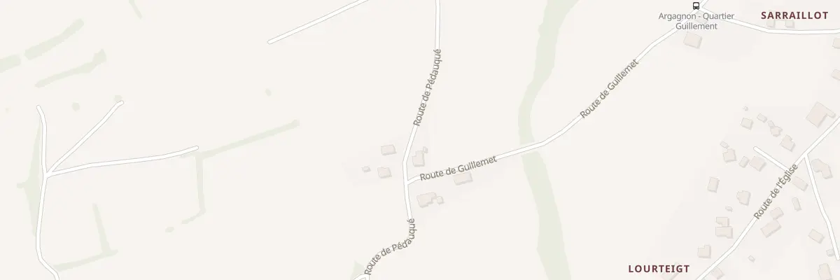 Plan du 694 Rte de Pedauque à Argagnon
