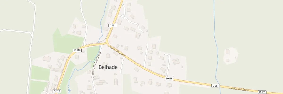 Plan du 183 Rte de Sore à Belhade