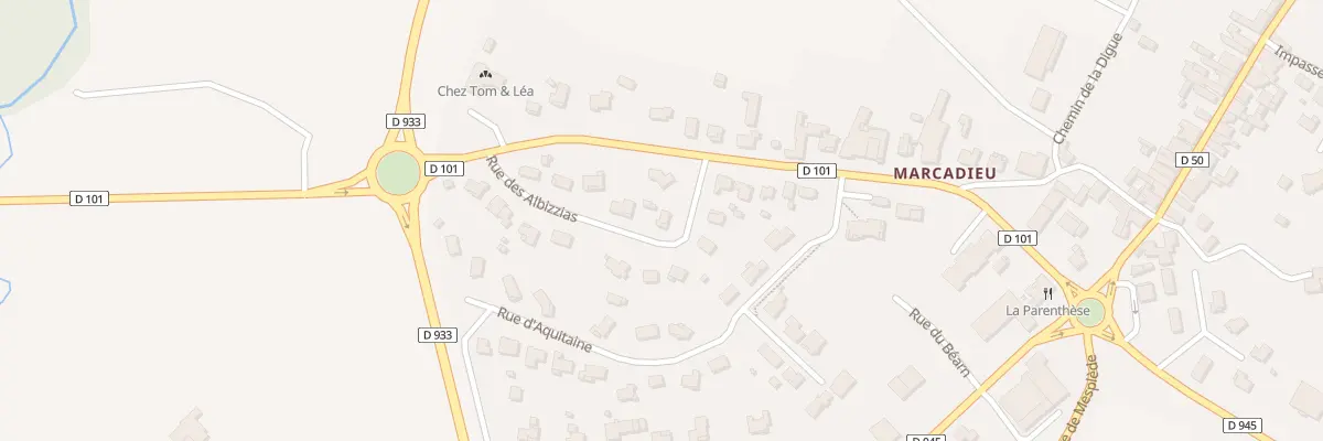 Plan du 36 Rue des Albizzias à Sault-de-Navailles