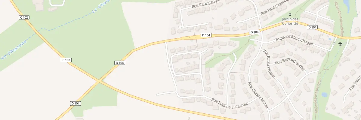 Plan du 23 Rue Eugène Delacroix à Longuenée-en-Anjou