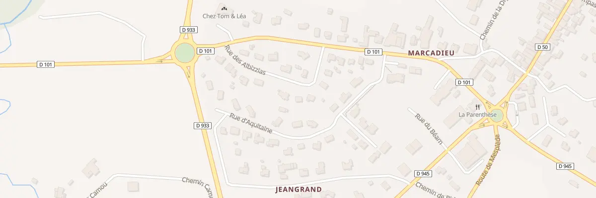 Plan du 91 Rue des Albizzias à Sault-de-Navailles