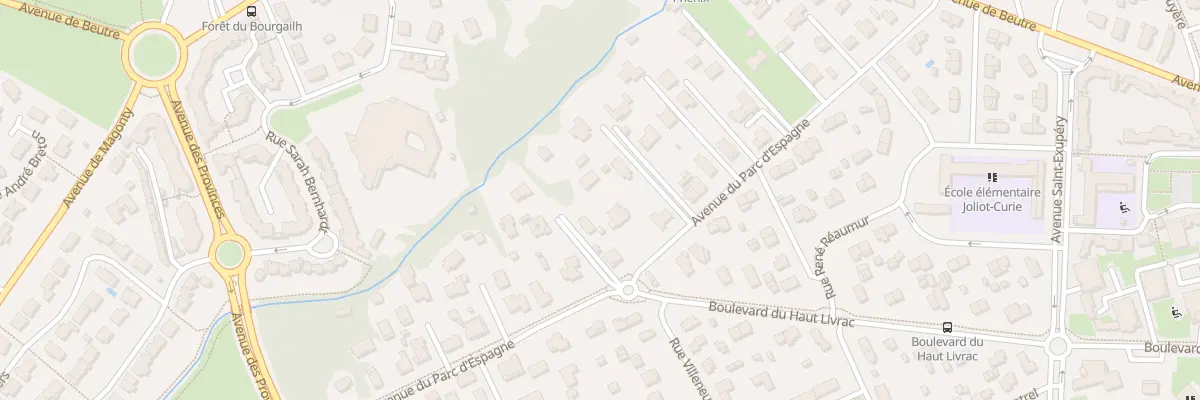 Plan du 42 Av du Parc d’Espagne à Pessac