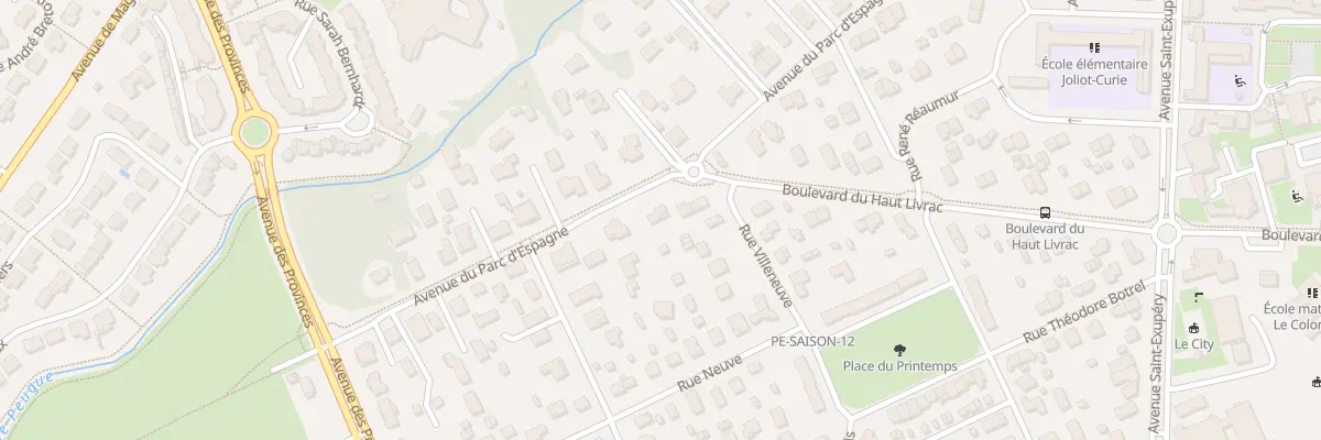 Plan du 41 Av du Parc d’Espagne à Pessac