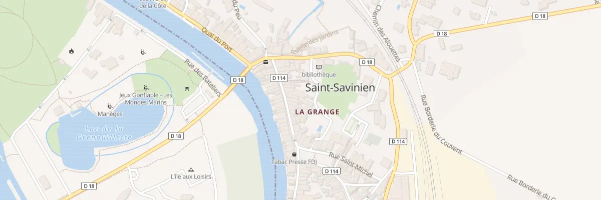 Plan du 9000 Rue Parking de la Grange à Saint-Savinien