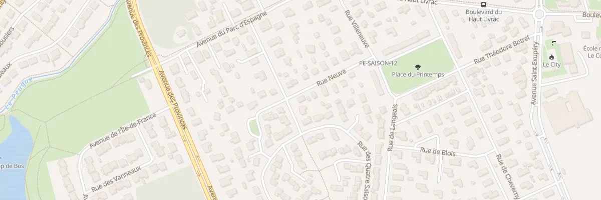 Plan du 11 Rue Neuve à Pessac