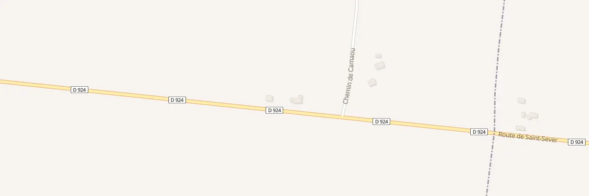 Plan du 1543 Rte de Saint-sever à Souprosse
