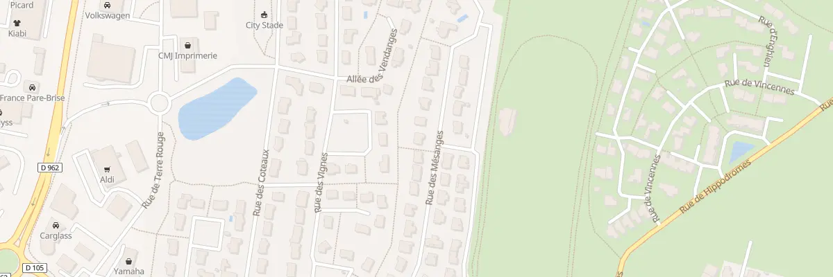 Plan du 25 Rue des Mesanges Aze à Château-Gontier-sur-Mayenne