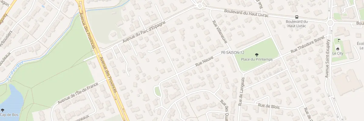 Plan du 14 Rue Neuve à Pessac