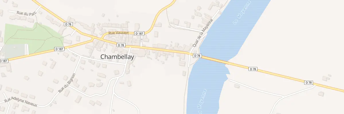 Plan du 5 Rue Grande Rue à Chambellay