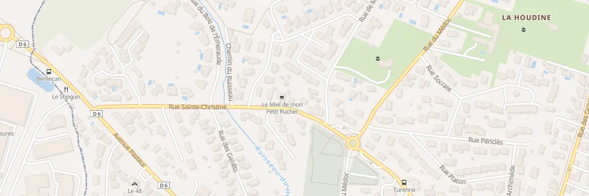 Plan du 9 Rue Sainte Christine au Haillan