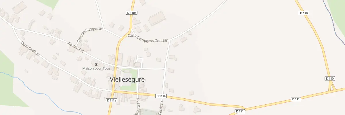 Plan du 4 Via Deu Molin Cavilhas à Vielleségure
