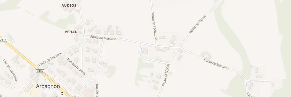 Plan du 416 Rte de Marcerin à Argagnon