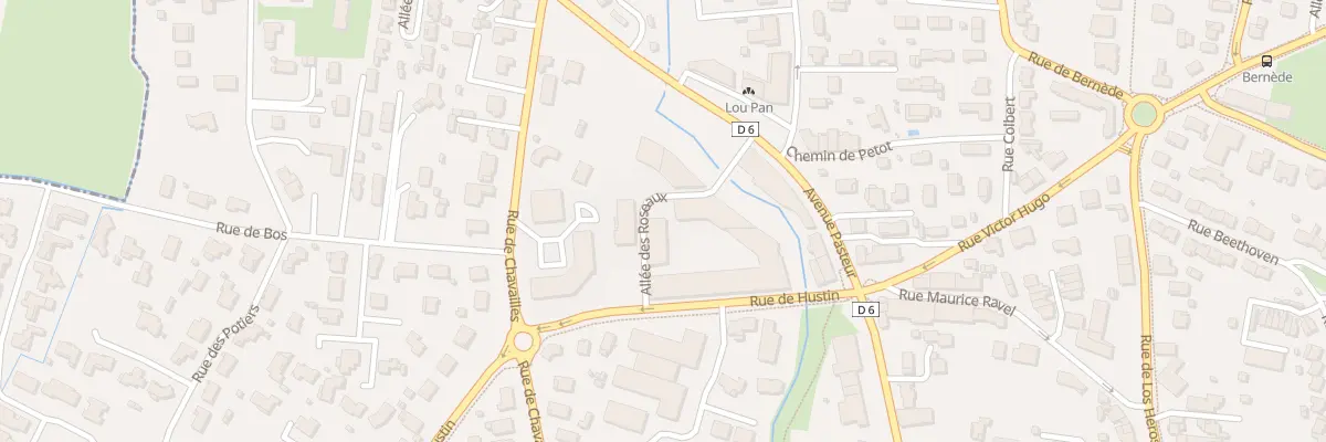 Plan du 7 All des Roseaux au Haillan