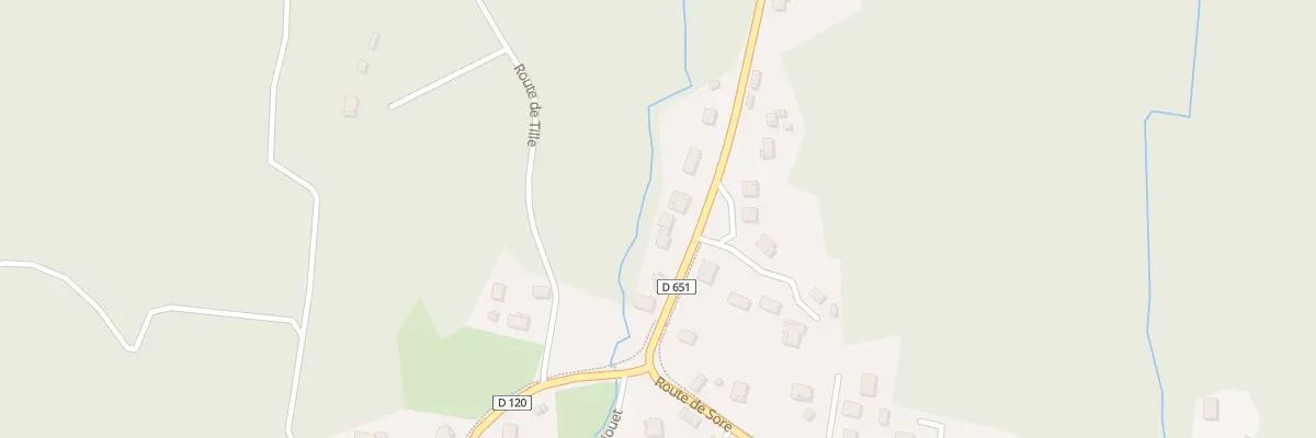 Plan du 101 Rte de Bordeaux à Belhade