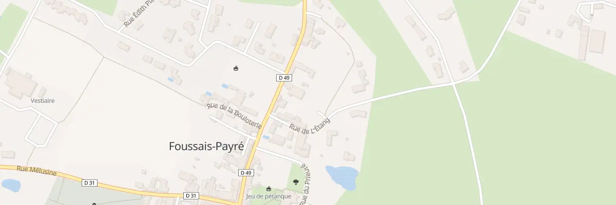 Plan du 11 Rue de l’étang à Foussais-Payré